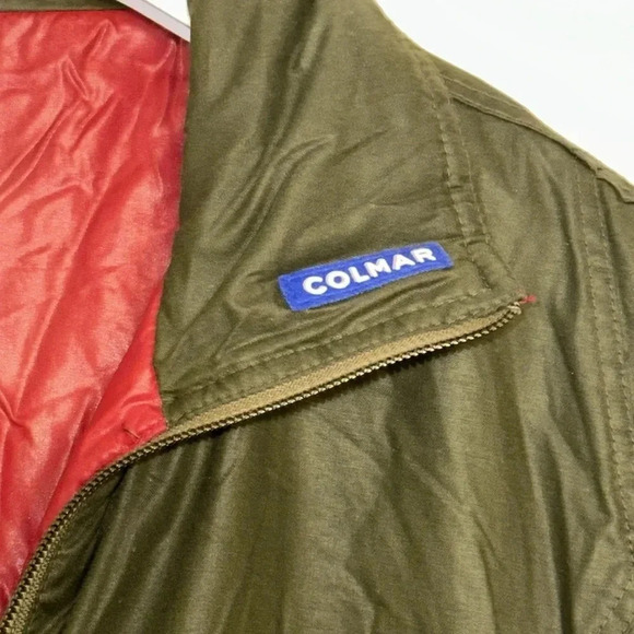 Rare COLMAR Vintage Army Green/Red Winter Snow Ski Suit One Piece Men MED - Picture 3 of 17